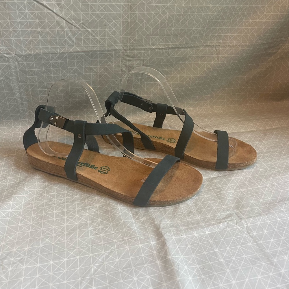 Comfortfusse Germany‎ Handmade Leather Footbed Sandals 42